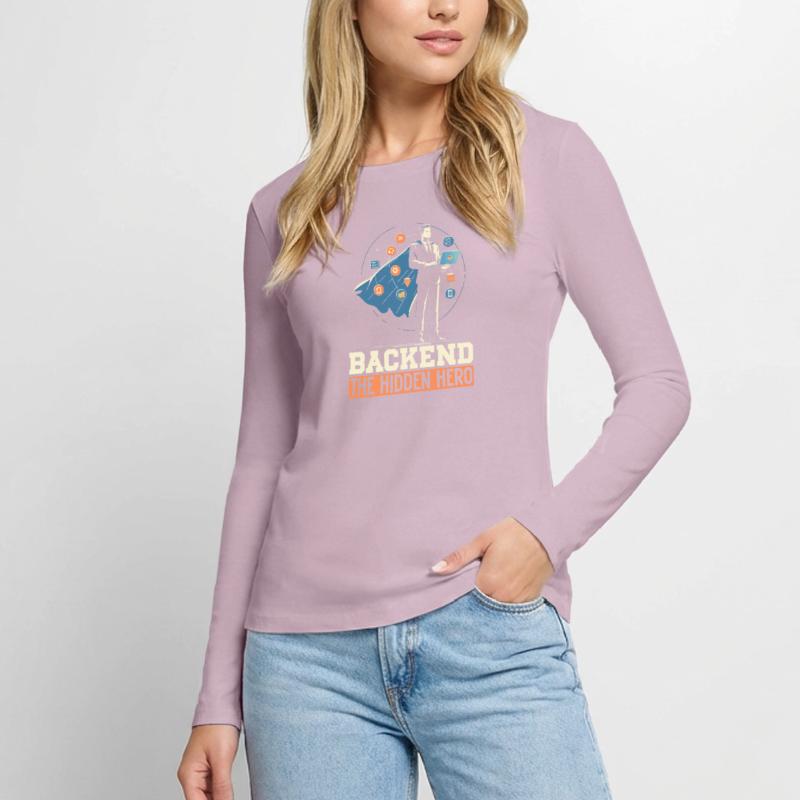 Backend-Entwickler Programmierung Softwareprogrammierer Frauen Premium Bio Langarmshirt