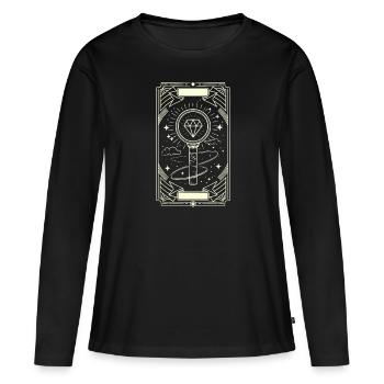 K-Pop Musique pop coréenne Corée du Sud Kpop Lightstick - T-shirt manches longues Premium bio Femme - noir - Devant - Julia (174cm)