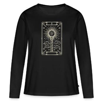 K-Pop Musique pop coréenne Corée du Sud Kpop Lightstick - T-shirt manches longues Premium bio Femme - noir - Devant - Julia (174cm)