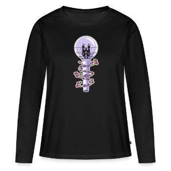 K-Pop Musique pop coréenne Corée du Sud Kpop Lightstick - T-shirt manches longues Premium bio Femme - noir - Devant - Julia (174cm)