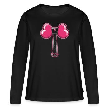 K-Pop Musique pop coréenne Corée du Sud Kpop Lightstick - T-shirt manches longues Premium bio Femme - noir - Devant - Julia (174cm)