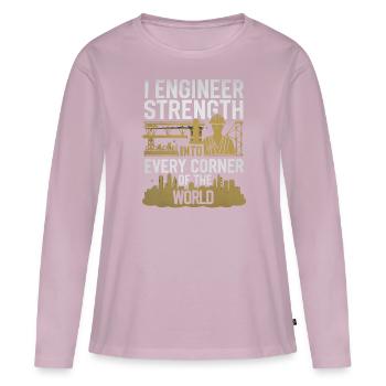 Structural Engineer Job Structural Engineering - Women's Premium Organic Long Sleeve Shirt - dusky pink - Front - Julia (174cm)