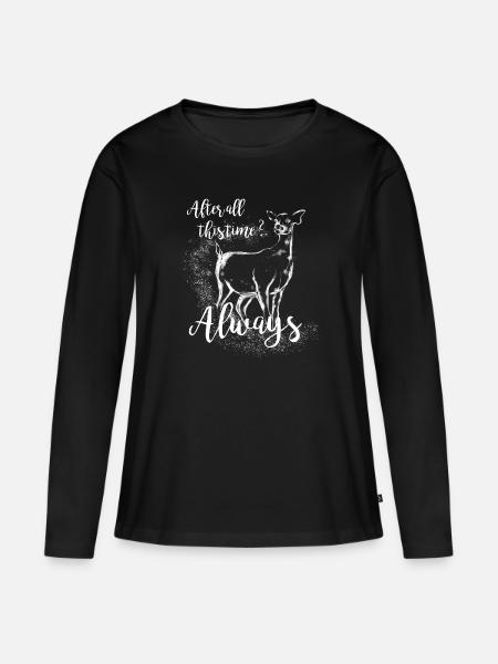 Harry Potter After All This Time Always - Frauen Premium Bio Langarmshirt - Schwarz