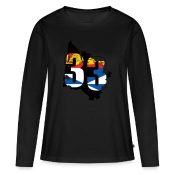 The Gironde - Women's Premium Organic Long Sleeve Shirt - black - Front - Julia (174cm)