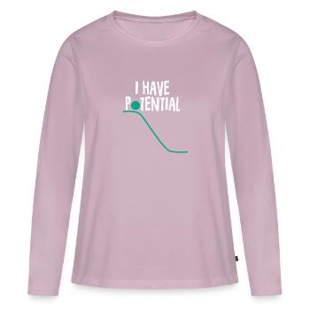 Physik - Frauen Premium Bio Langarmshirt - Altrosa - Vorne - Julia (174cm)