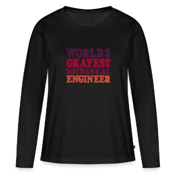 mechanical engineer - Women's Premium Organic Long Sleeve Shirt - black - Front - Julia (174cm)