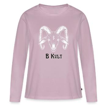 Zeichen des Kvlt - Frauen Premium Bio Langarmshirt - Altrosa - Vorne - Julia (174cm)