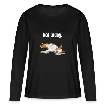 American Staffordshire Terrier cadeau Stafford - T-shirt manches longues Premium bio Femme - noir - Devant - Julia (174cm)