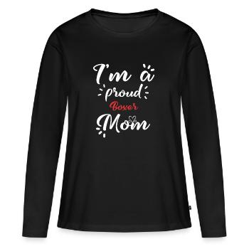 Boxer shirt for proud boxers moms - Women's Premium Organic Long Sleeve Shirt - black - Front - Julia (174cm)