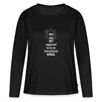 nerd 1984 platine programmateur cpu surveillance ge - T-shirt manches longues Premium bio Femme - noir - Devant - Julia (174cm)
