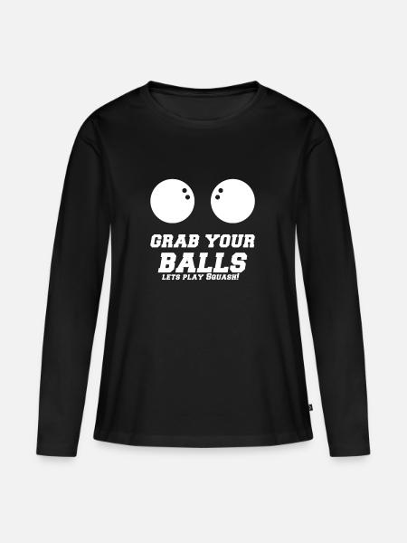 squash - Frauen Premium Bio Langarmshirt - Schwarz
