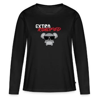 Koala - T-Shirt - Lunettes de soleil - Extra - T-shirt manches longues Premium bio Femme - noir - Devant - Julia (174cm)