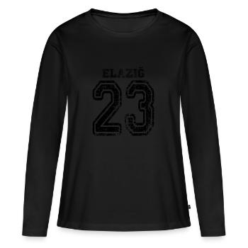 23 Elazig plaque d'immatriculation turque comme un cadeau - T-shirt manches longues Premium bio Femme - noir - Devant - Julia (174cm)