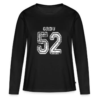 52 Ordu plaque d'immatriculation turque comme un cadeau - T-shirt manches longues Premium bio Femme - noir - Devant - Julia (174cm)