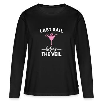 JGA T-Shirt Frauen - Last Sail Before The Veil - Frauen Premium Bio Langarmshirt - Schwarz - Vorne - Julia (174cm)