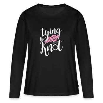 Team Bride JGA Shirt Hen Party - Women's Premium Organic Long Sleeve Shirt - black - Front - Julia (174cm)