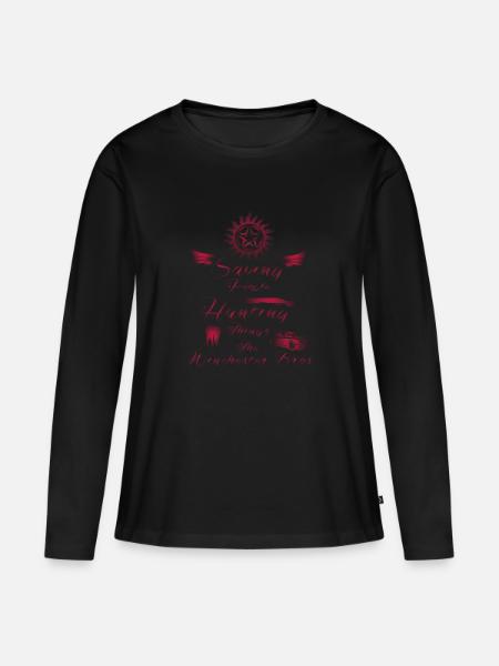 Supernatural - Frauen Premium Bio Langarmshirt - Schwarz