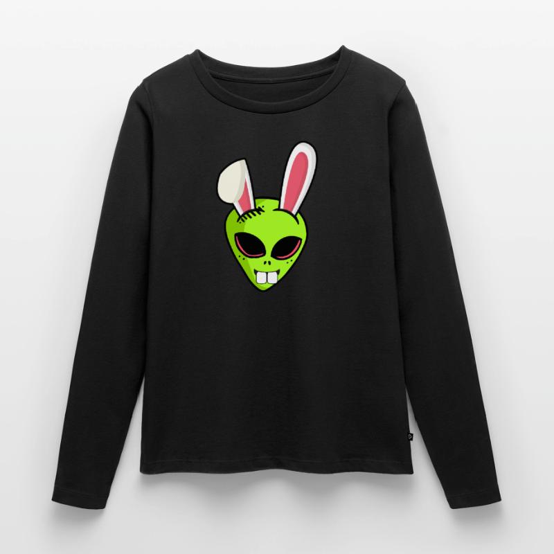 Alien alien Easter bunny Easter gift Ha Women's Premium Organic Long Sleeve Shirt