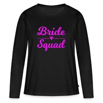 Bride Squad Team Bride - Women's Premium Organic Long Sleeve Shirt - black - Front - Julia (174cm)