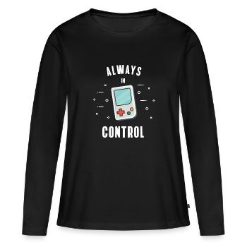 Game Console Retro Console Gamer Nerd Ninten lol - Women's Premium Organic Long Sleeve Shirt - black - Front - Julia (174cm)