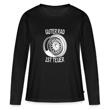 bon vélo est cher - T-shirt manches longues Premium bio Femme - noir - Devant - Julia (174cm)