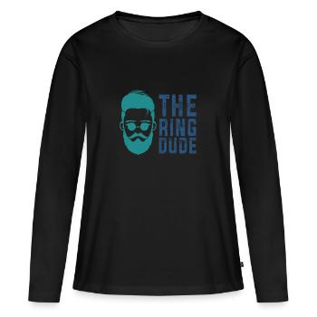 Anneau de l'enfant mignonne garçons mariage anneau porteur - T-shirt manches longues Premium bio Femme - noir - Devant - Julia (174cm)