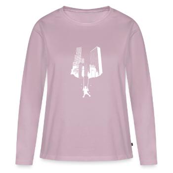 Skyscraper swing - Women's Premium Organic Long Sleeve Shirt - dusky pink - Front - Julia (174cm)