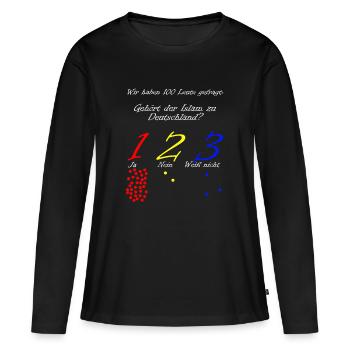 L’islam est-il en Allemagne ? Pro Islam - T-shirt manches longues Premium bio Femme - noir - Devant - Julia (174cm)