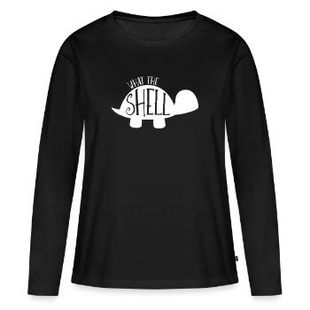 Turtle - Turtle Lover - Turtles - Women's Premium Organic Long Sleeve Shirt - black - Front - Julia (174cm)