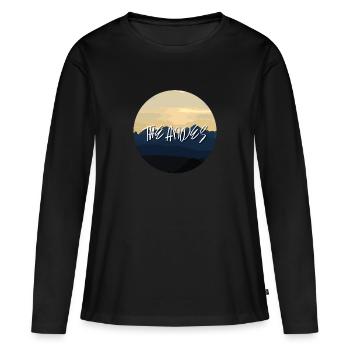 Cadeau Pérou Andes Renard vacances Backpacker Cusco - T-shirt manches longues Premium bio Femme - noir - Devant - Julia (174cm)