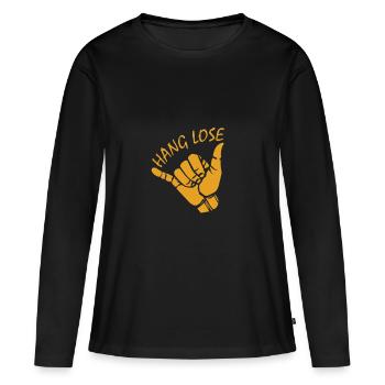 Hang Lose Surfeurs Kitesurfer Beach Sunnyboy - T-shirt manches longues Premium bio Femme - noir - Devant - Julia (174cm)