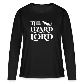 Echse - Echsen - Echsenbesitzer - Lord - Geschenk - Frauen Premium Bio Langarmshirt - Schwarz - Vorne - Julia (174cm)