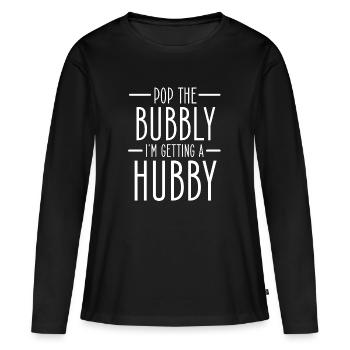 Eheman JGA Hochzeit Ehe Junggesellinnenabschied - Frauen Premium Bio Langarmshirt - Schwarz - Vorne - Julia (174cm)