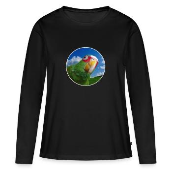 Rieuse Amazon - T-shirt manches longues Premium bio Femme - noir - Devant - Julia (174cm)