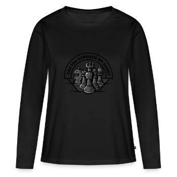 Pouvez-vous conquérir mon gang? Cadeau de sport - T-shirt manches longues Premium bio Femme - noir - Devant - Julia (174cm)
