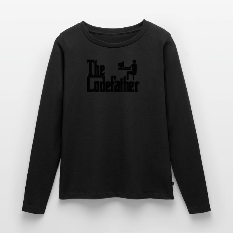 Le cadeau de codage PC Codefather Programmer T-shirt manches longues Premium bio Femme