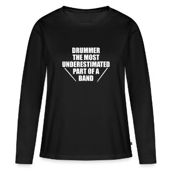 DRUMSTICKS - DRUMSTICKS - INSTRUMENT - Women's Premium Organic Long Sleeve Shirt - black - Front - Julia (174cm)