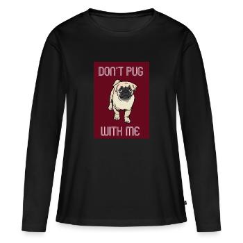 Carlin Carlin Carlin - T-shirt manches longues Premium bio Femme - noir - Devant - Julia (174cm)