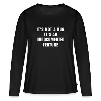 Programmer Shirt Programming Sayings Nerd - Women's Premium Organic Long Sleeve Shirt - black - Front - Julia (174cm)