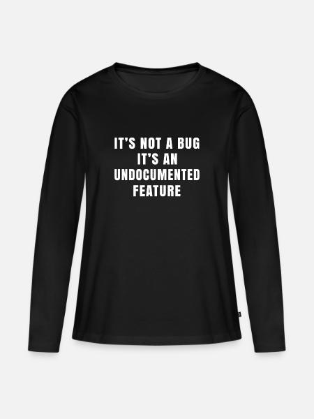 Programmierer Shirt Programmieren Sprüche Nerd - Frauen Premium Bio Langarmshirt - Schwarz