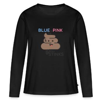 Boy or Girl - Baby Party - Gift - Women's Premium Organic Long Sleeve Shirt - black - Front - Julia (174cm)