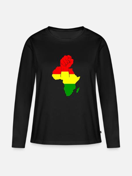 reggae - Frauen Premium Bio Langarmshirt - Schwarz