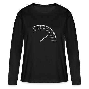 Cadeau de chemise de voiture voiture tuner tuner - T-shirt manches longues Premium bio Femme - noir - Devant - Julia (174cm)