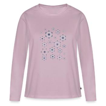 Winter - Frauen Premium Bio Langarmshirt - Altrosa - Vorne - Julia (174cm)