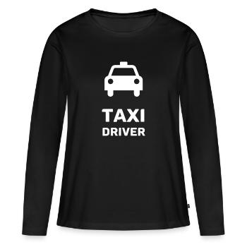 taxi driver - Women's Premium Organic Long Sleeve Shirt - black - Front - Julia (174cm)