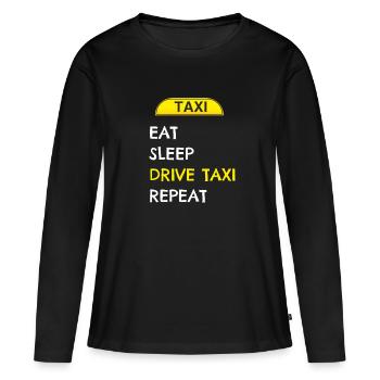 taxi driver - Women's Premium Organic Long Sleeve Shirt - black - Front - Julia (174cm)