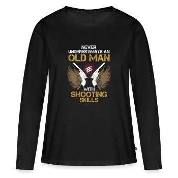 Rifle - Weapon - Rifle - Pistol - Sagittarius - Women's Premium Organic Long Sleeve Shirt - black - Front - Julia (174cm)