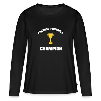 Fantasy football - Women's Premium Organic Long Sleeve Shirt - black - Front - Julia (174cm)