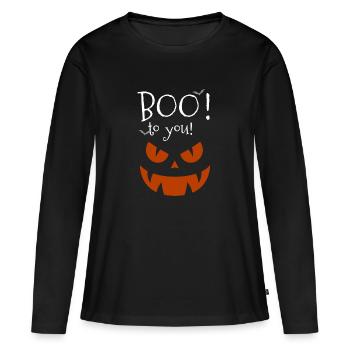 Déguisement d'Halloween - T-shirt manches longues Premium bio Femme - noir - Devant - Julia (174cm)
