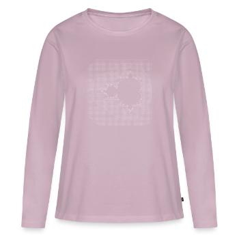 nerd mandelbrot ascii code programmeur pc hacker IT - T-shirt manches longues Premium bio Femme - rose poudré - Devant - Julia (174cm)